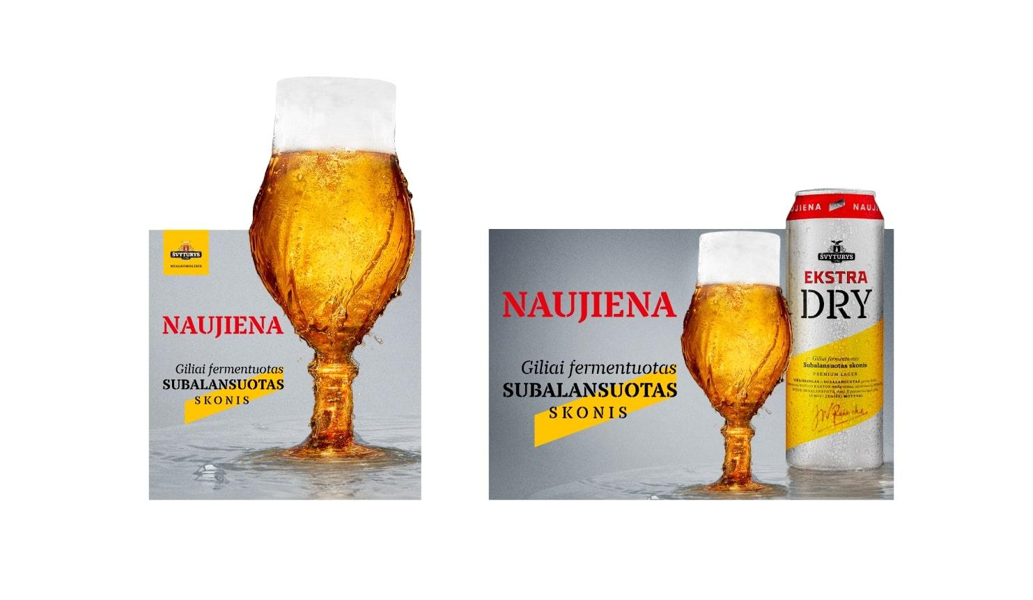Prekės ženklas: ŠVYTURYS EKSTRA DRY NAUJIENA Giliai fermentuotas SUBALANSUOTAS SKONIS